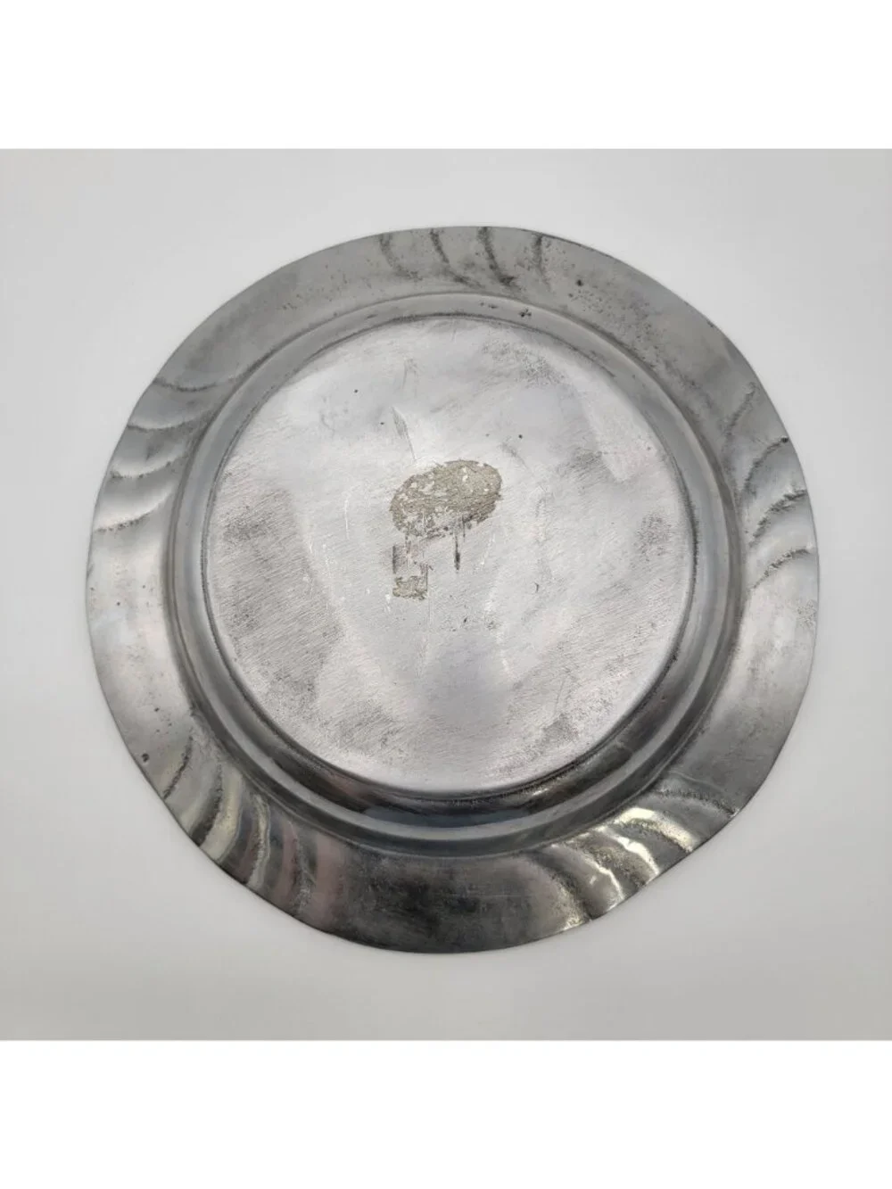 Vintage Pewter Strawberry Serving Bowl